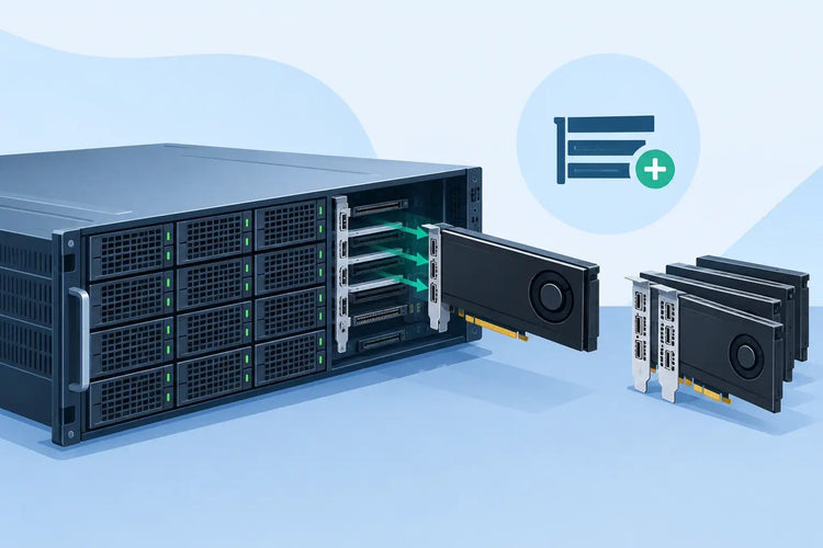 Como expandir slots PCIe em servidor enterprise