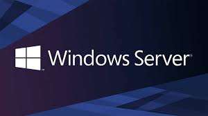 Licenças Windows Server 2025 Licenças, com logotipo branco sobre arte gráfica azul e roxa em faixas diagonais.