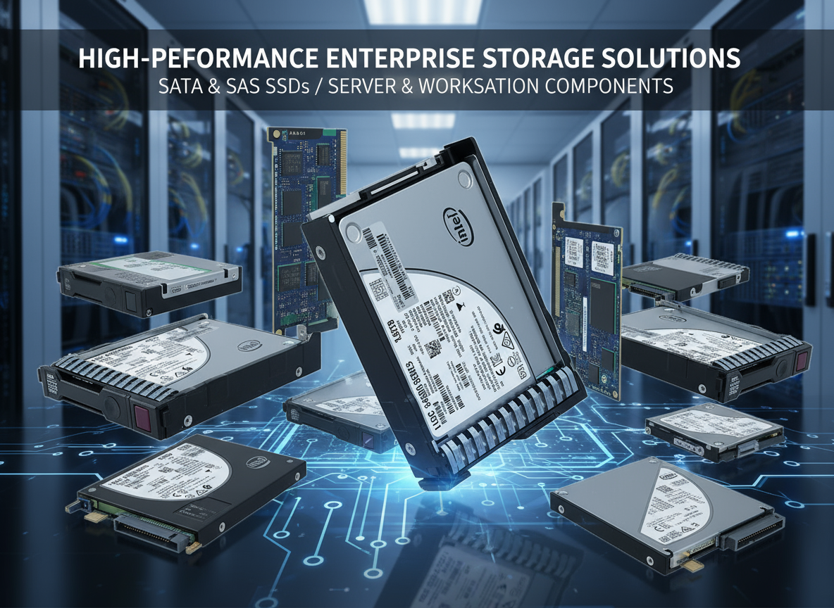 SSDs empresariais SATA e SAS de alta performance