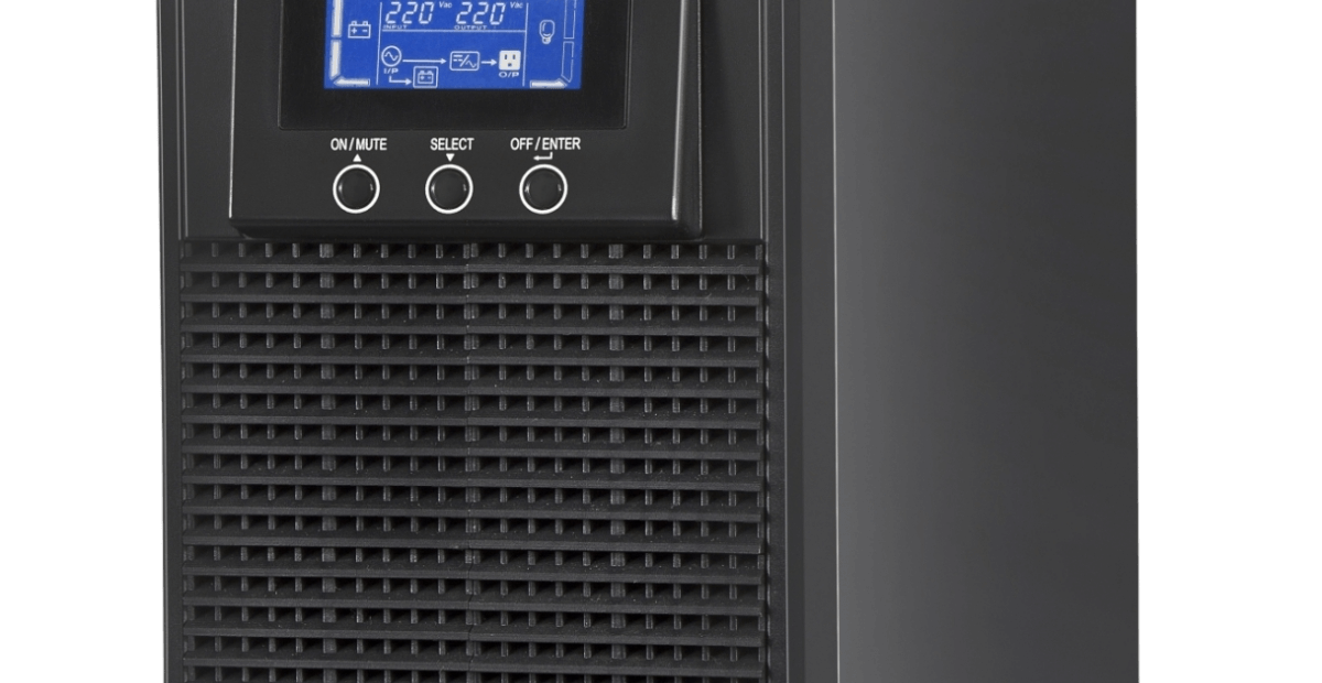 Nobreak SMS Mirage MR1000VA 23660 with LCD display and control buttons, designed for reliable power backup.