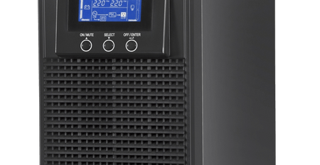 Nobreak SMS Mirage MR1000VA 23660 with LCD display and control buttons, designed for reliable power backup.