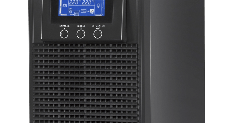 Nobreak SMS Mirage MR1000VA 23660 with LCD display and control buttons, designed for reliable power backup.