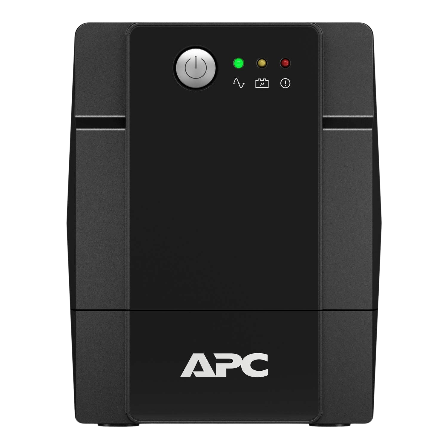 APC Back-UPS 2200VA UPS unit front view with power button and LED indicators