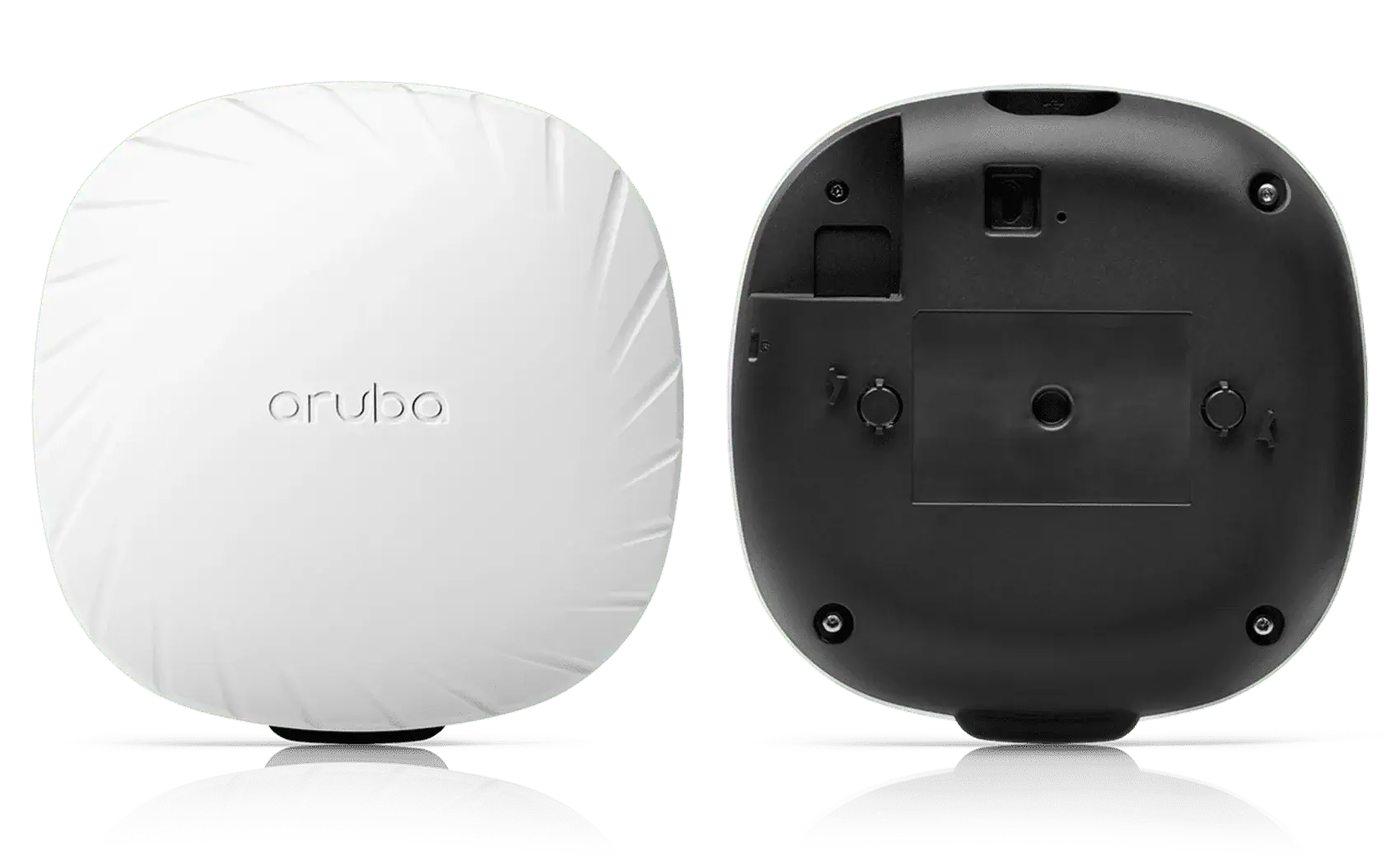 Aruba AP 535 RW Unified Access Point front and back view, designed for high-performance wireless connectivity.