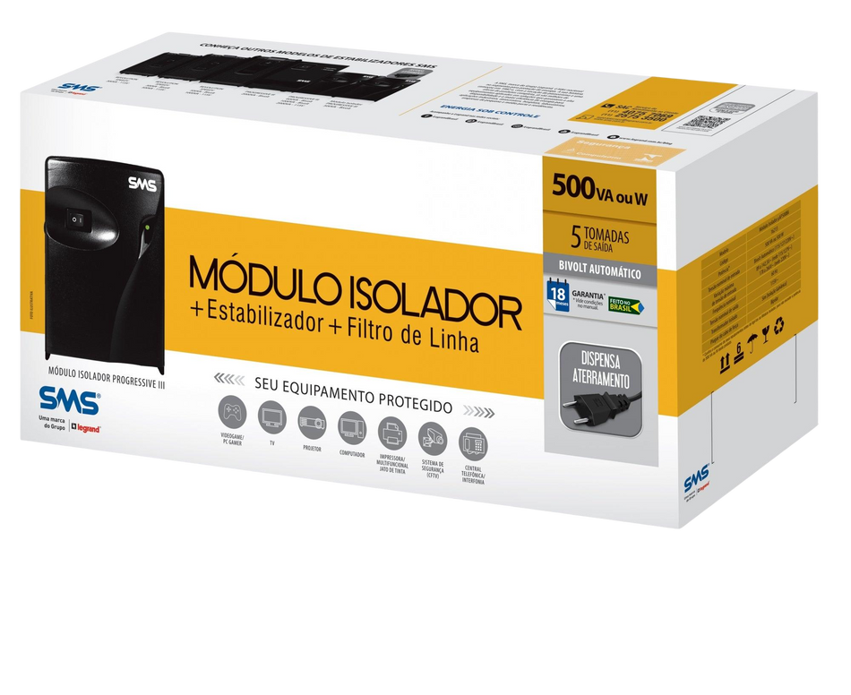Estabilizador SMS Progressive III 2000VA Laser Bi-115 16218 - I.T. Computers