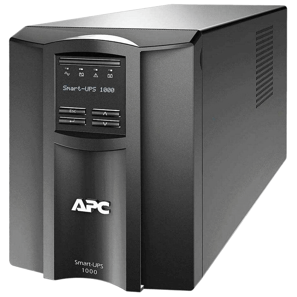 APC Smart-UPS 1000VA uninterruptible power supply for reliable power backup and surge protection.