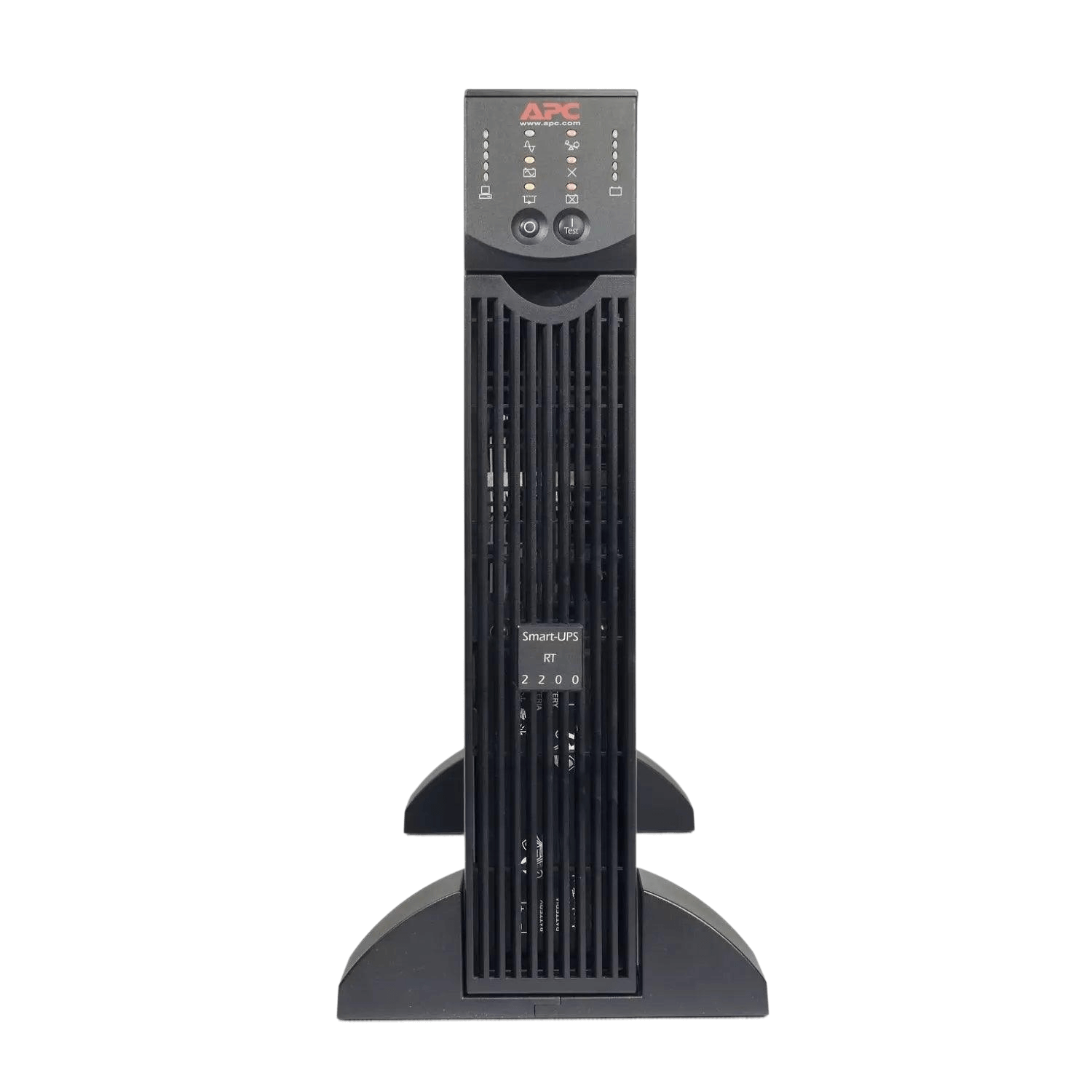 APC Smart-UPS RT 2200VA mono 110 with LED indicators and 4 power outlets, designed for reliable UPS performance.