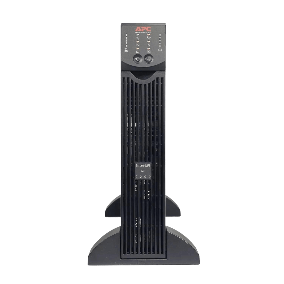 APC Smart-UPS RT 2200VA mono 110 with LED indicators and 4 power outlets, designed for reliable UPS performance.