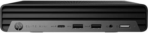 a black electronic device, likely a computer or server, with various ports and connections visible.