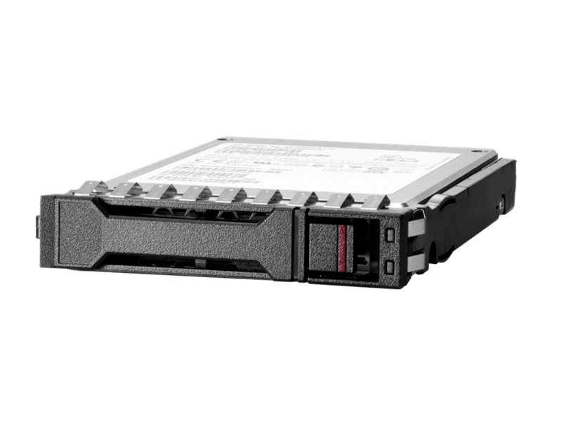 a computer hard drive or storage device with a metallic, textured surface and a red and black control panel.