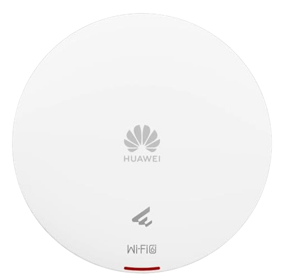 The image is a white circular device with the Huawei logo and the text "Wi-Fi" at the bottom.