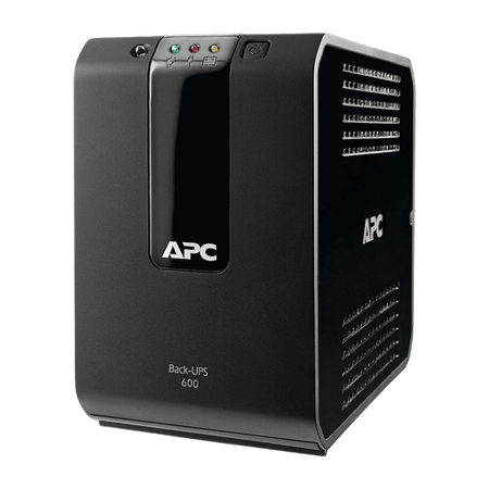 APC Back-UPS 600VA Monofásico 220V, fonte de alimentação ininterrupta com 4 saídas.