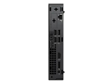 Back view of the Dell CSG Slim DTDES01 desktop showcasing ports and connectivity options.