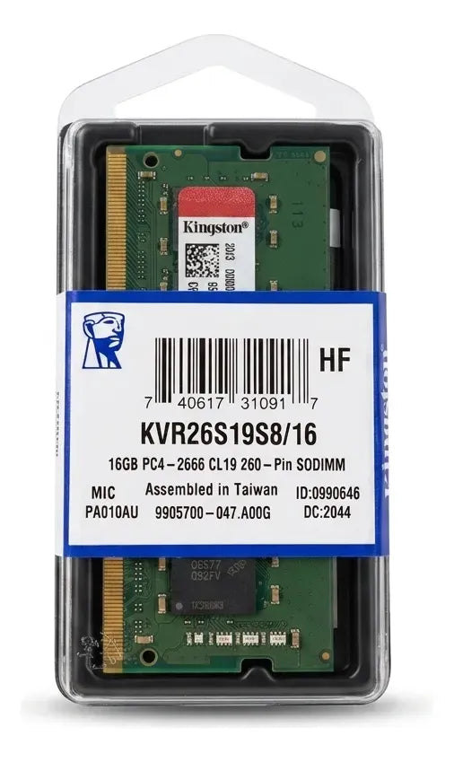 Memória Kingston 16 GB DDR4-3200 SODIMM KCP432SS8/16