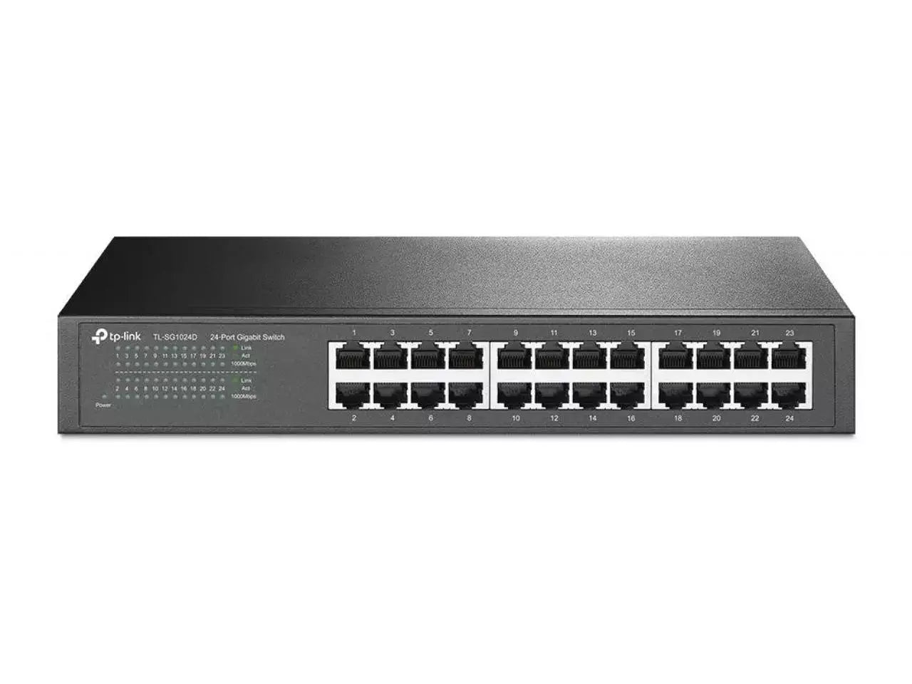 Switch TP-LINK Smart Gigabit 24P PoE+ with 4 SFP slots, designed for high-speed network connectivity.