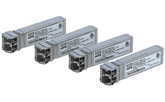 Transceptor HPE MSA 10Gb iSCSI SFP+ de curto alcance, pacote com 4