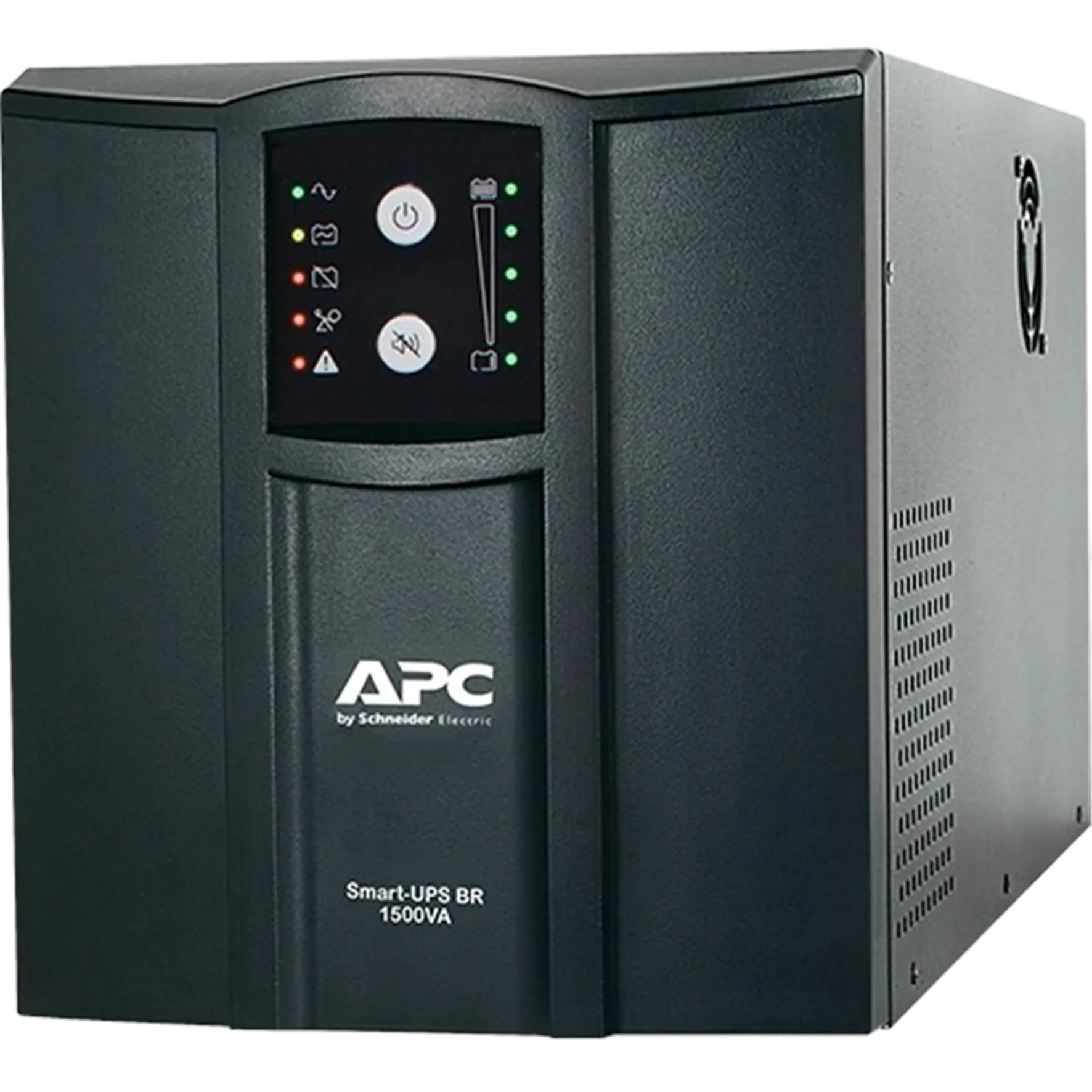a black APC by Schneider Electric Smart-UPS BR 1500VA power supply unit.