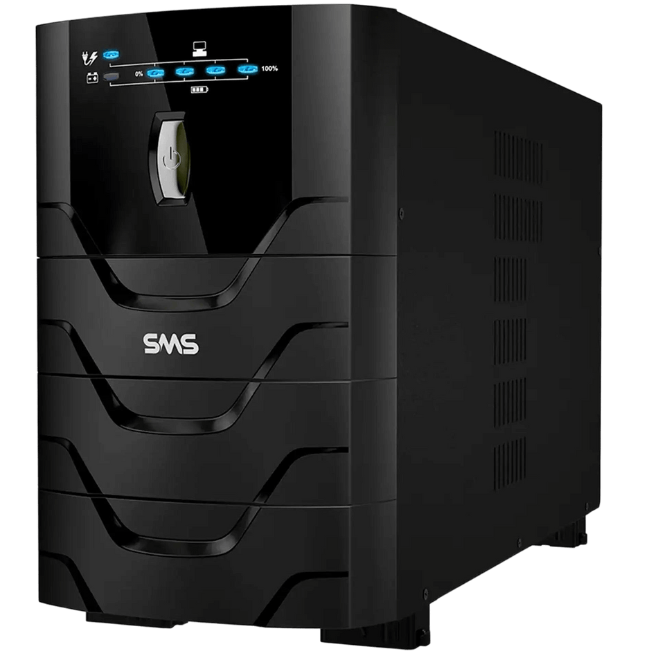 Nobreak SMS Power Sinus Senoidal 3200VA Monofásico, modelo 27873, diseño moderno y funcional.