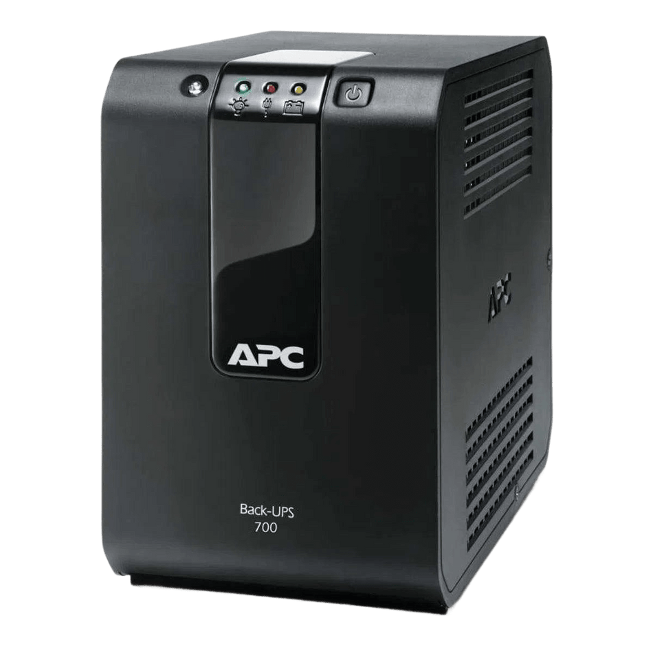 Nobreak APC Back-UPS 700, reliable power backup solution for home and office use, compact design and essential features.
