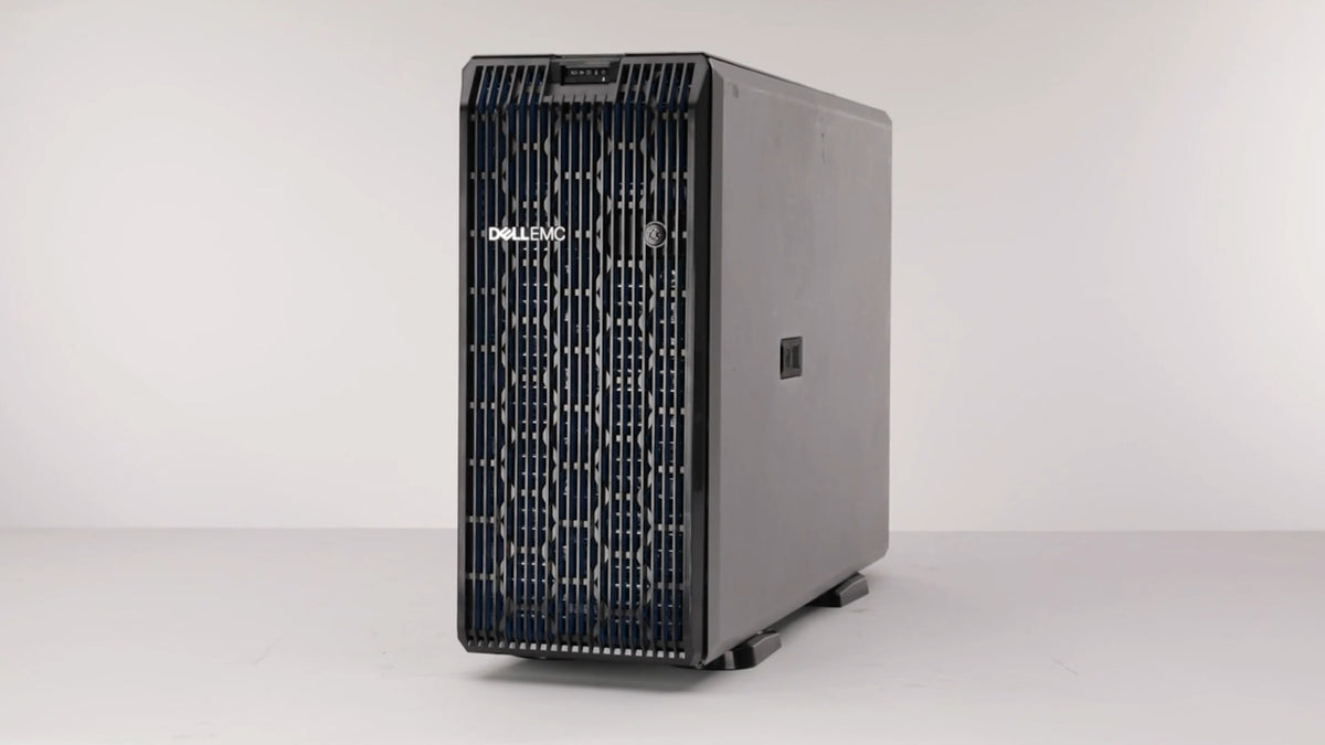 A Dell computer tower is shown against a white background.