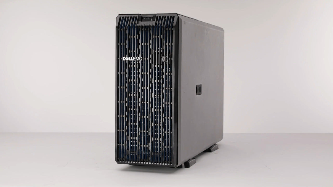 A Dell computer tower is shown against a white background.