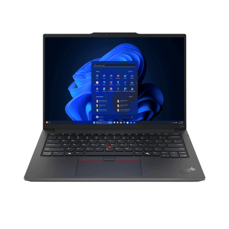 Lenovo E14 G6 laptop with Intel Core Ultra 7, 16GB RAM, 512GB SSD, running Windows 11 Pro.