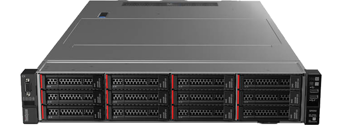 a large, black server rack with multiple racks and networking devices.