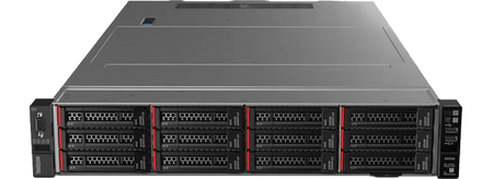 a large, black server rack with multiple racks and networking devices.