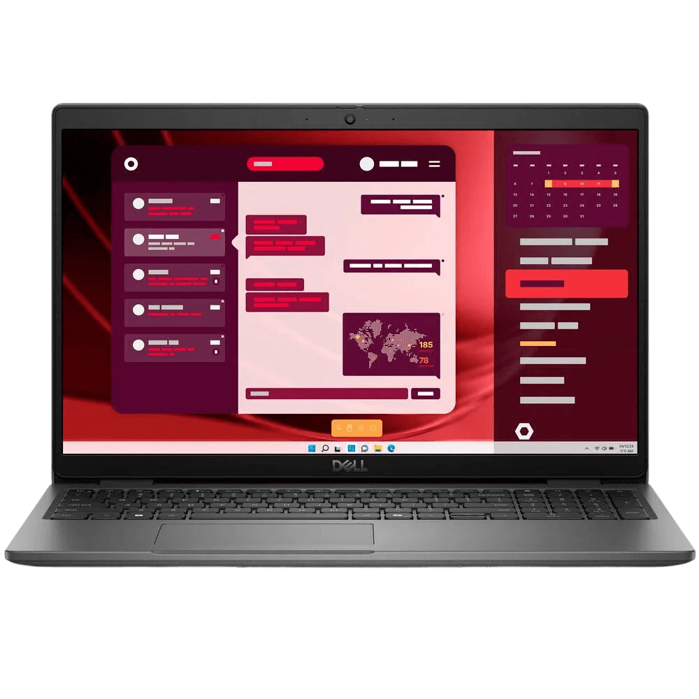 Dell Latitude 3550 laptop displaying a vibrant user interface, ideal for productivity and multitasking.