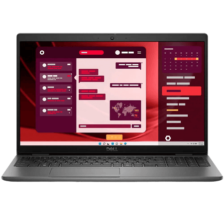 Dell Latitude 3550 laptop displaying a vibrant user interface, ideal for productivity and multitasking.