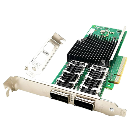 a computer hardware component, likely a CPU or CPU fan, with a green circuit board and various electronic components attached to it.