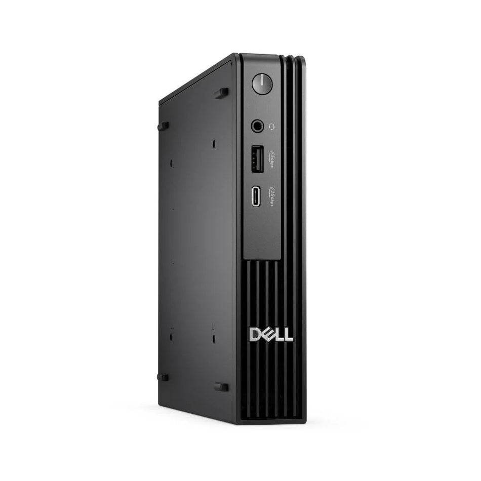 A black Dell computer tower with the Dell logo visible on the front.