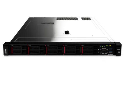 a black server rack with multiple racks and switches, all set against a dark background.