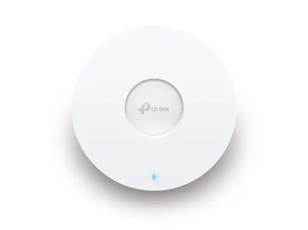 Access Point TP-Link Wi-Fi 6 AX5400 EAP670 montável em teto, design elegante e moderno.