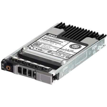 a Dell hard drive with a black and silver color scheme.
