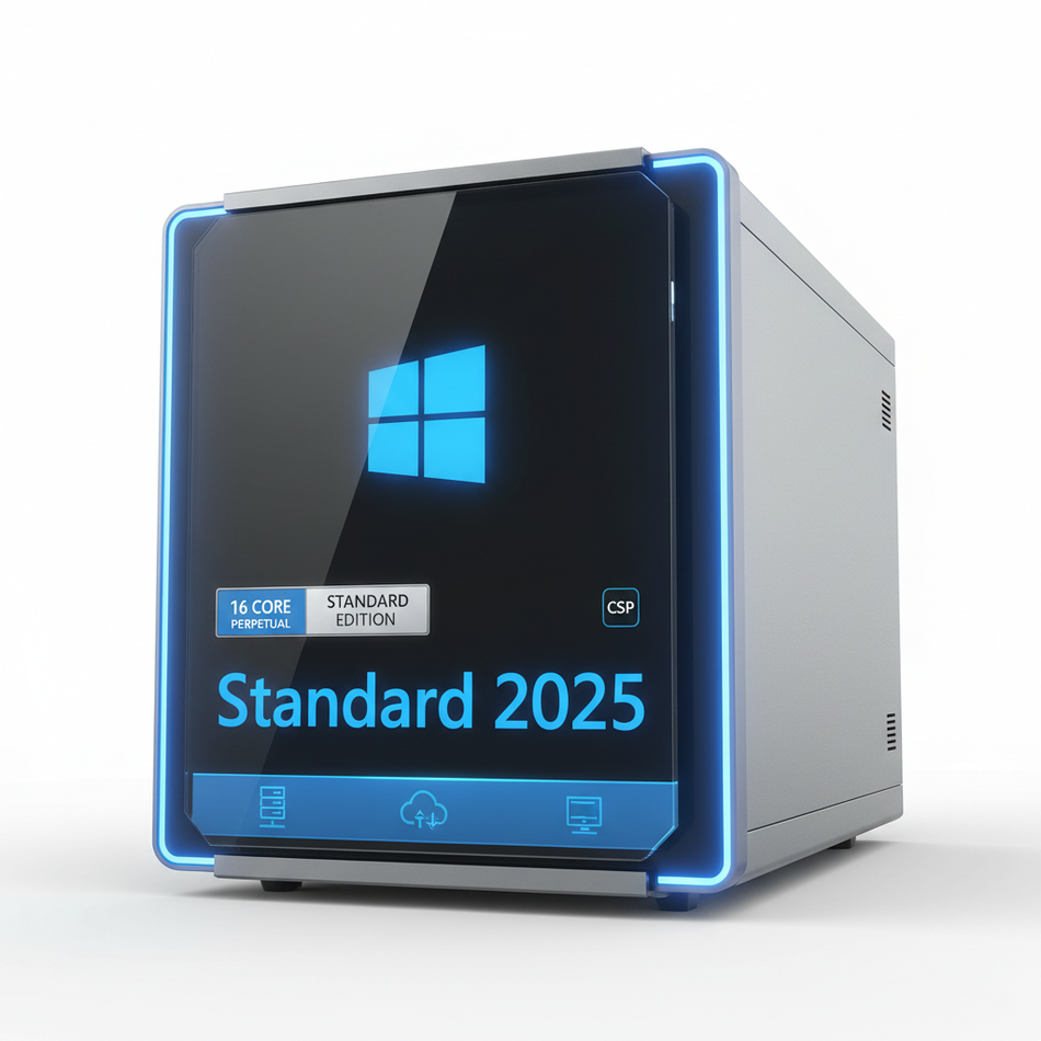 Windows Server 2025 Standard 16 Core Perpétuo CSP