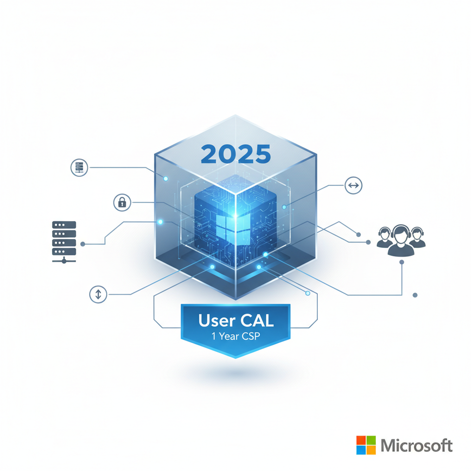 Windows Server 2025 1 Usuário CAL 1 Ano CSP