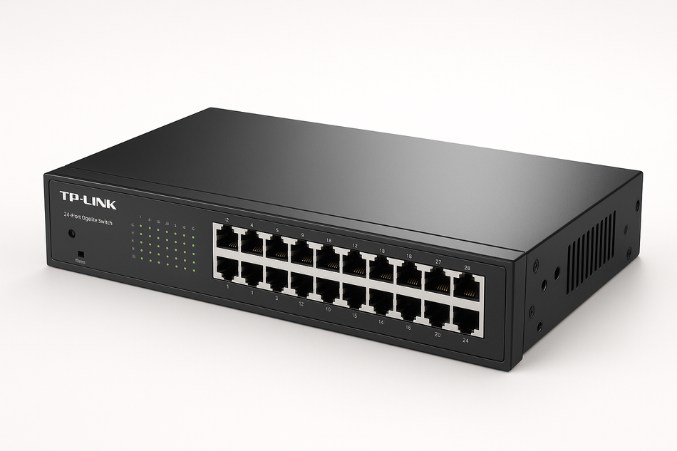 Switch TP-Link TL-SF1024D Rack com 24 Portas 10/100