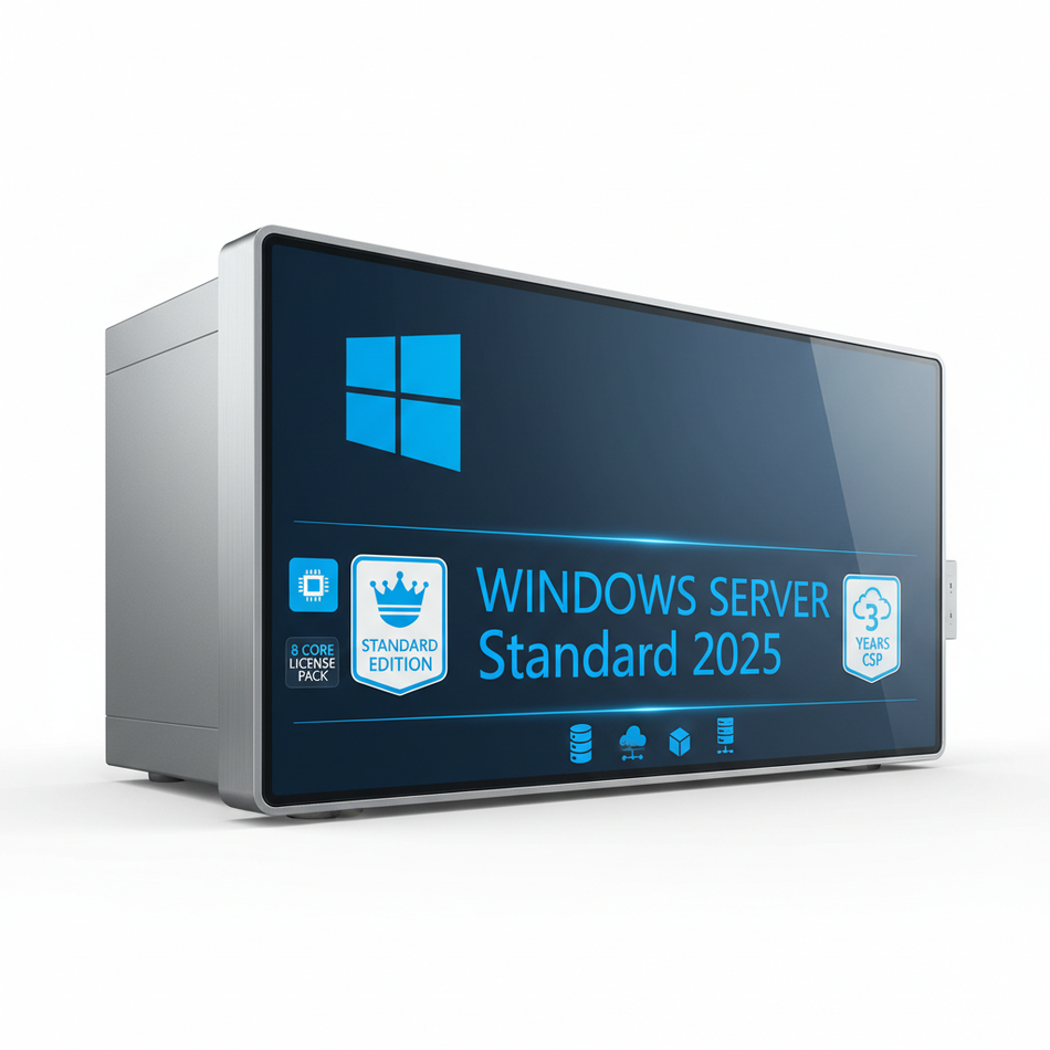 Windows Server 2025 Standard 8 Core Pack 3 Anos CSP
