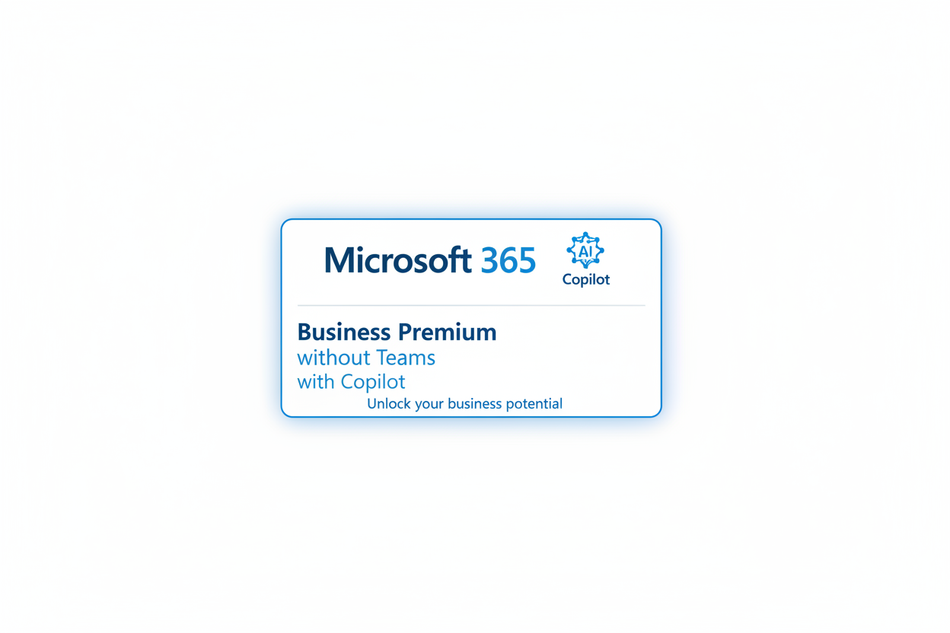 Microsoft 365 Business Premium sem Teams + Copilot