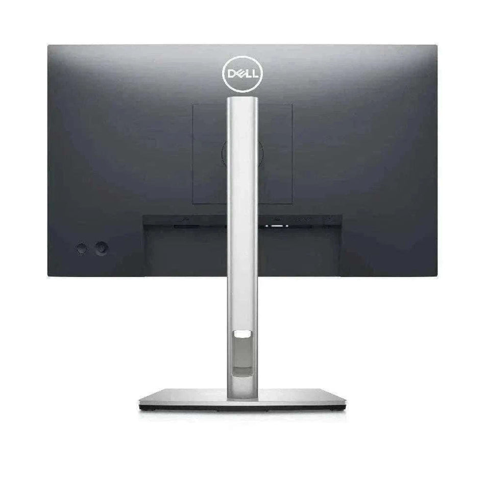 Monitor Dell 19,5" E2020H com estrutura preta fosca, suporte central prateado e base retangular larga.