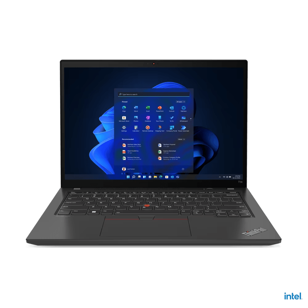 Notebook Lenovo T14 G2 Intel I5 16GB 256GB SSD Windows 11 Pro - 20W100E4BO - I.T. Computers