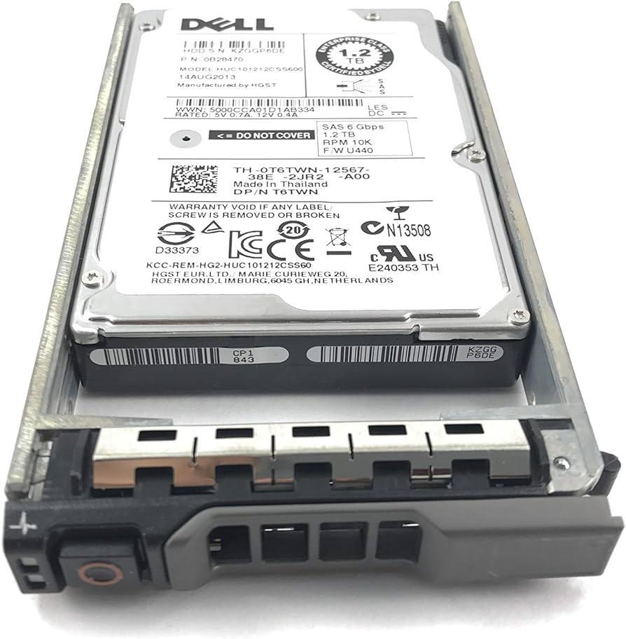 DISCO DELL 1 2TB 10K SAS 2.5 P/ POWEREDGE R640/R740/R650XS - I.T. Computers