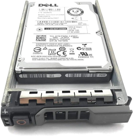 Dell 20TB SAS hard drive 7200 RPM in hot-plug tray for PowerEdge servers, model 161-BBVI
